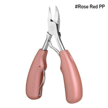 Load image into Gallery viewer, 1PC Stainless Steel Nail Cuticle Scissors Dead Skin Remover Cuticle Nipper Dead Trimming Nail Clipper Manicure Care Tools PP Handle

