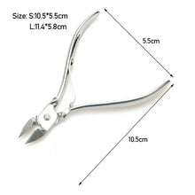 Load image into Gallery viewer, 1PC Stainless Steel Nail Cuticle Scissors Dead Skin Remover Cuticle Nipper Dead Trimming Nail Clipper Manicure Care Tools
