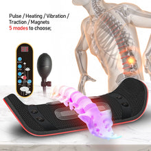 Load image into Gallery viewer, Electric Relieve Pain Waist Massager Lumbar Massage Device Inflatable Hot Compress Lumbar Spine Support Massage Device Back Massager
