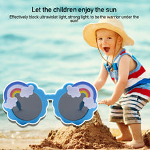 Load image into Gallery viewer, Cute Children Cartoon Round Frame Sunglasses PC Rainbow Colored Sunglasses Kids Baby Retro Lovely Sun Glasses
