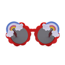 Load image into Gallery viewer, Cute Children Cartoon Round Frame Sunglasses PC Rainbow Colored Sunglasses Kids Baby Retro Lovely Sun Glasses
