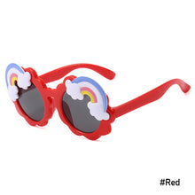 Load image into Gallery viewer, Cute Children Cartoon Round Frame Sunglasses PC Rainbow Colored Sunglasses Kids Baby Retro Lovely Sun Glasses

