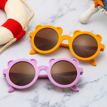 Load image into Gallery viewer, Children Lovely Colorful Bear Sunglasses Girls Cute Kids Eyeglasses Colored Lenses Boys Baby Shades Glasses
