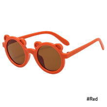 Load image into Gallery viewer, Children Lovely Colorful Bear Sunglasses Girls Cute Kids Eyeglasses Colored Lenses Boys Baby Shades Glasses
