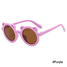 Load image into Gallery viewer, Children Lovely Colorful Bear Sunglasses Girls Cute Kids Eyeglasses Colored Lenses Boys Baby Shades Glasses

