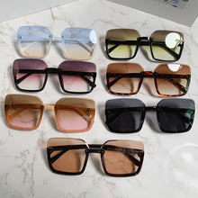 Load image into Gallery viewer, Fashion Square Frame Retro Large Square Decorative Pattern Sunglasses Women Versatile Big Motion Frame Sunglasses
