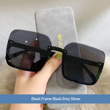 Load image into Gallery viewer, Fashion Square Frame Retro Large Square Decorative Pattern Sunglasses Women Versatile Big Motion Frame Sunglasses
