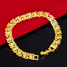 Load image into Gallery viewer, Vietnam Sha Jin Lady Watch Bracelet Fire Gold Does Not Change Color 24K Color Thai Gold Lady Watch Bracelet Brass Gold Plated
