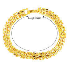 Load image into Gallery viewer, Vietnam Sha Jin Lady Watch Bracelet Fire Gold Does Not Change Color 24K Color Thai Gold Lady Watch Bracelet Brass Gold Plated
