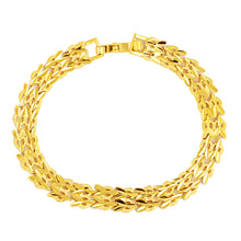 Load image into Gallery viewer, Vietnam Sha Jin Lady Watch Bracelet Fire Gold Does Not Change Color 24K Color Thai Gold Lady Watch Bracelet Brass Gold Plated
