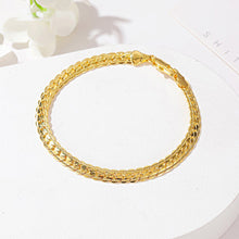 Load image into Gallery viewer, Fashion Exquisite Embossed Chain Men Bracelet Twist Chain Creative Gold Jewelry Accessories Gift
