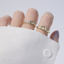 Load image into Gallery viewer, Creative Zircon Inlaid Oil Belt Women Ring Buckle Opening Ring Fashion Personality Daily Versatile Female Ring Jewelry Gift
