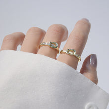 Load image into Gallery viewer, Creative Zircon Inlaid Oil Belt Women Ring Buckle Opening Ring Fashion Personality Daily Versatile Female Ring Jewelry Gift
