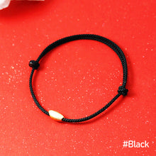 Load image into Gallery viewer, Simple Sweet Red Rope Bracelet Weave Rope Lotus Gold Plum Blossom Style Female Bracelet Couple Fortunate Jewelry Gift
