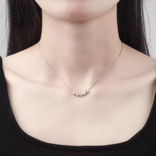 Load image into Gallery viewer, Titanium Steel Gold Plated Letter Pendant Necklace Fashion Necklace Women Clavicle Chain Simple Fashion Accessories Jewelry

