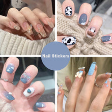 Load image into Gallery viewer, 24pcs/set Butterfly Diamond Nail Pieces Nail Patch Removable Fake Nails Extensions Artificial Nail Art Accessories
