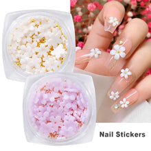 Load image into Gallery viewer, Light Changing Petal Resin Five-petal Flower Small Steel Ball Mixed Nail Decoration Nail Art DIY Nail Accessories
