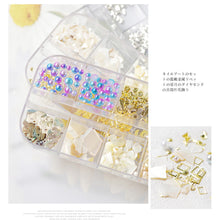 Load image into Gallery viewer, Nail Art Jewelry Shaped Rivets Shells Symphony Pearls Nail Decoration Nail Art DIY Nail Accessories
