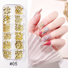 Load image into Gallery viewer, Nail Art Jewelry Shaped Rivets Shells Symphony Pearls Nail Decoration Nail Art DIY Nail Accessories
