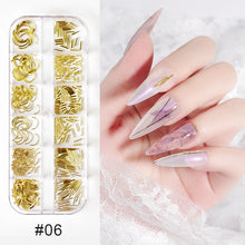 Load image into Gallery viewer, Nail Art Jewelry Shaped Rivets Shells Symphony Pearls Nail Decoration Nail Art DIY Nail Accessories
