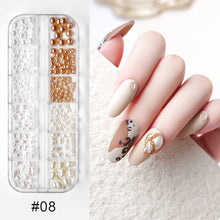 Load image into Gallery viewer, Nail Art Jewelry Shaped Rivets Shells Symphony Pearls Nail Decoration Nail Art DIY Nail Accessories
