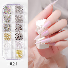 Load image into Gallery viewer, Nail Art Jewelry Shaped Rivets Shells Symphony Pearls Nail Decoration Nail Art DIY Nail Accessories
