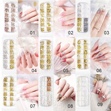 Load image into Gallery viewer, Nail Art Jewelry Shaped Rivets Shells Symphony Pearls Nail Decoration Nail Art DIY Nail Accessories
