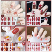 Load image into Gallery viewer, 14pcs/Sheet Nail Stickers Adhesive Nail Sticker 3D Nail Wrap Full Cover Nail Art Supplies Nail Accessories
