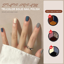 Load image into Gallery viewer, Solid Nail Polish Three-color Suit Solid Cream Painted Glue Popular Colors Manicure Tools Nail Art Accessories

