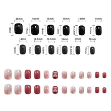 Load image into Gallery viewer, 24pcs/set Short Pink Manicure Fake Nail Pearl Smudge Fake Nail Patch Wearing Nails Nail Stickers Nail Art Accessories
