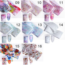 Load image into Gallery viewer, Nail Art Transfer Paper Ink Smudge Nail Marble Pattern Cloud Starry Sky Sticker Nail Art DIY Accessories
