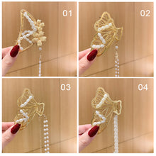 Load image into Gallery viewer, Women Butterfly Hair Clip Fringe Pendant Hairpin Pearl Metal Hairpin Fashion Hair Clip Hair Accessories
