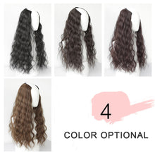 Load image into Gallery viewer, Women Wig Long Curly Hair Big Wave One Piece Invisible Wool Curly Wig Piece Long Fluffy Wig
