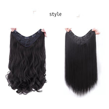 Load image into Gallery viewer, Women Wig Big Wave Hair Extension Piece Simulation Hair One Piece Invisible Seamless U-shaped Natural Wig Piece
