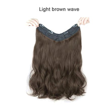 Load image into Gallery viewer, Women Wig Big Wave Hair Extension Piece Simulation Hair One Piece Invisible Seamless U-shaped Natural Wig Piece

