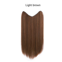 Load image into Gallery viewer, Women Wig Big Wave Hair Extension Piece Simulation Hair One Piece Invisible Seamless U-shaped Natural Wig Piece
