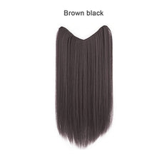 Load image into Gallery viewer, Women Wig Big Wave Hair Extension Piece Simulation Hair One Piece Invisible Seamless U-shaped Natural Wig Piece
