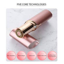 Load image into Gallery viewer, Women Electric Mini Lipstick Shaver Eyebrow Trimmer Body Facial Lipstick Shape Portable Hair Remover Eye Brow Epilator
