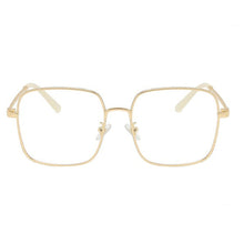 Load image into Gallery viewer, Women Blue Light Blocking Glasses Metal Large Frame Glasses Transparent Glasses Blocking Filter Computer Glasses
