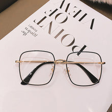 Load image into Gallery viewer, Women Blue Light Blocking Glasses Metal Large Frame Glasses Transparent Glasses Blocking Filter Computer Glasses

