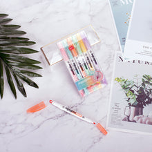 Load image into Gallery viewer, Double Head Fluorescent Visible Highlighter Pen Markers Pastel Drawing Pen for Student School Office Supplies Cute Stationery
