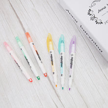 Load image into Gallery viewer, Double Head Fluorescent Visible Highlighter Pen Markers Pastel Drawing Pen for Student School Office Supplies Cute Stationery
