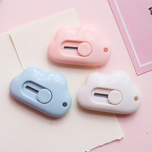 Load image into Gallery viewer, Cute Cloud Utility Knife Mini Telescopic Portable Unboxer Paper Cutting Knife
