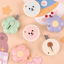 Load image into Gallery viewer, Cute Flower Utility Knife Mini Telescopic Portable Unboxer Paper Cutting Knife

