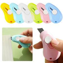 Load image into Gallery viewer, Creative Cute Mini Utility Knife Stainless Cutter Knife Retractable Office Student Knife School Supplies
