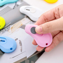 Load image into Gallery viewer, Creative Cute Mini Utility Knife Stainless Cutter Knife Retractable Office Student Knife School Supplies
