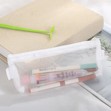 Load image into Gallery viewer, Large Capacity Stationery Transparent Mesh Pencil Case Office School Supplies Makeup Bag Organizer with Zipper
