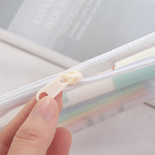 Load image into Gallery viewer, Large Capacity Stationery Transparent Mesh Pencil Case Office School Supplies Makeup Bag Organizer with Zipper
