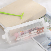 Load image into Gallery viewer, Large Capacity Stationery Transparent Mesh Pencil Case Office School Supplies Makeup Bag Organizer with Zipper
