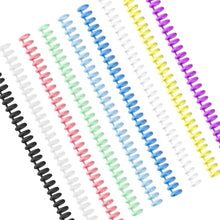 Load image into Gallery viewer, A4 A5 B5 Detachable Buckle Loose-leaf Binding Strip 30-hole Round Hole Coil Opening And Closing Ring DIY Plastic Binder

